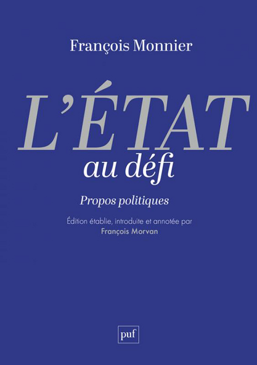 Première de couverture "L'Etat au défi".