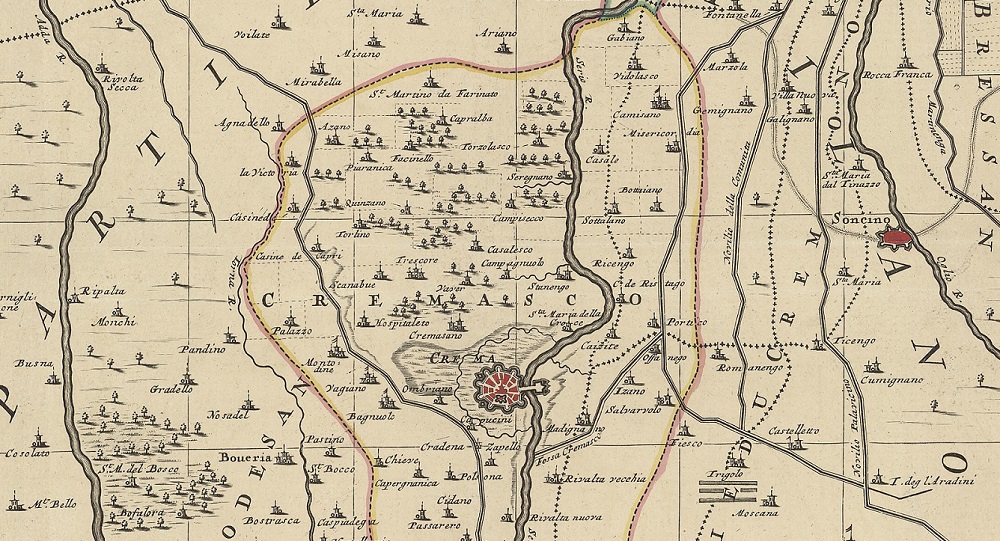 Carte du Cremasco à la République de Venise