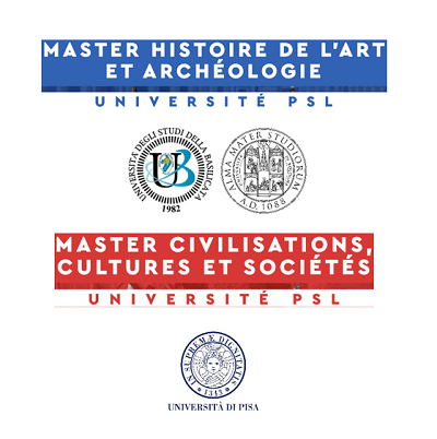 Logos des universités de la Basilicate, de Bologne et de Pise