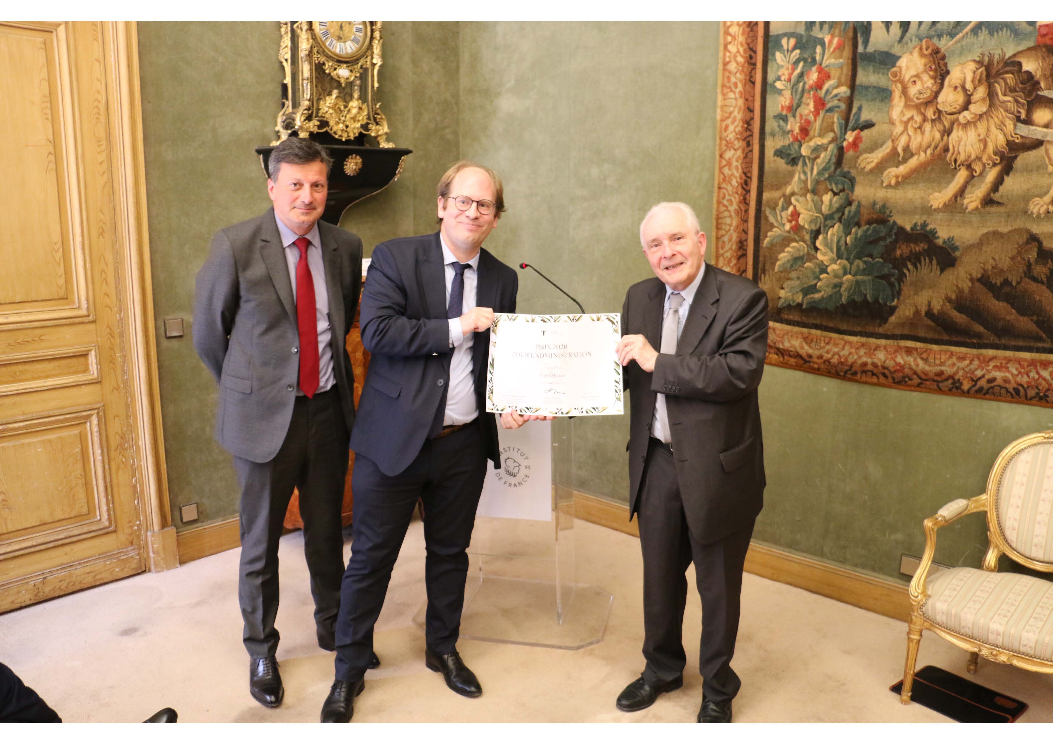 Raphaël Cahen lauréat du prix de l'Institut de France