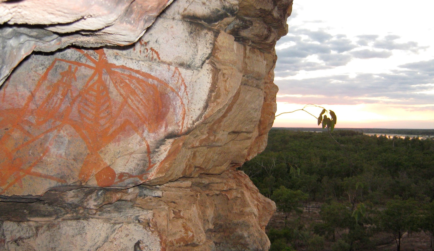 Peinture rupestre sur rocher en Australie - Arnhem LandRock Painting
