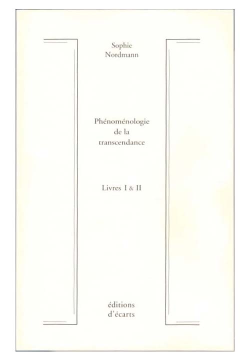 Première de couverture. Sophie Nordmann