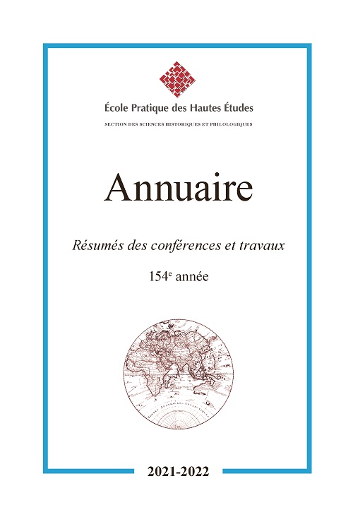 Première de couverture. Annuaire SHP, 154