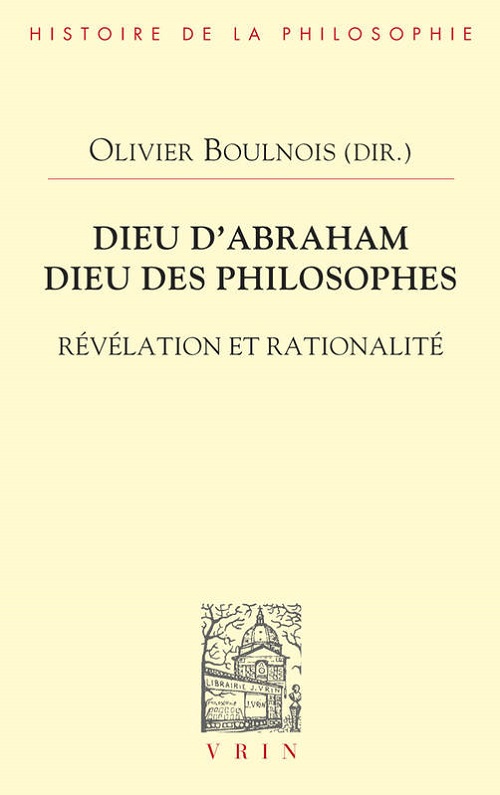 Première de couverture. Dieu d'Abraham, Dieu des philosophes