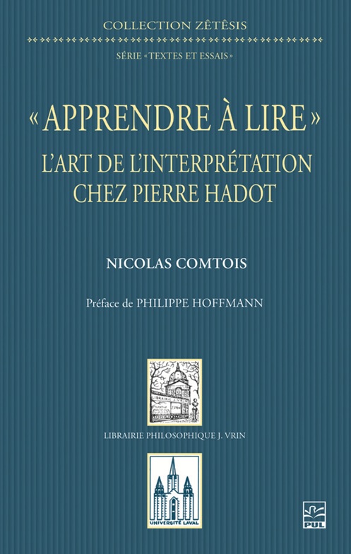 Première de couverture. Apprendre à lire