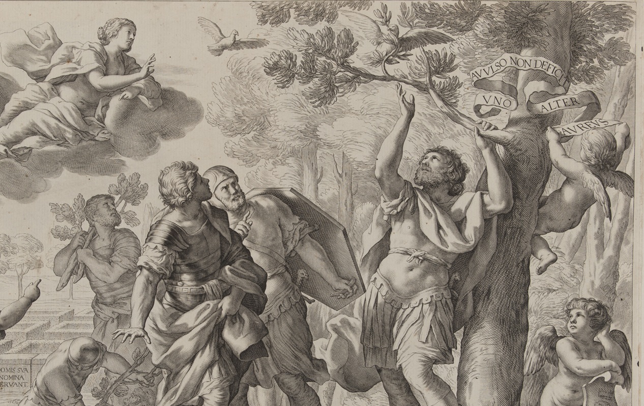 Enée trouvant le rameau d'or