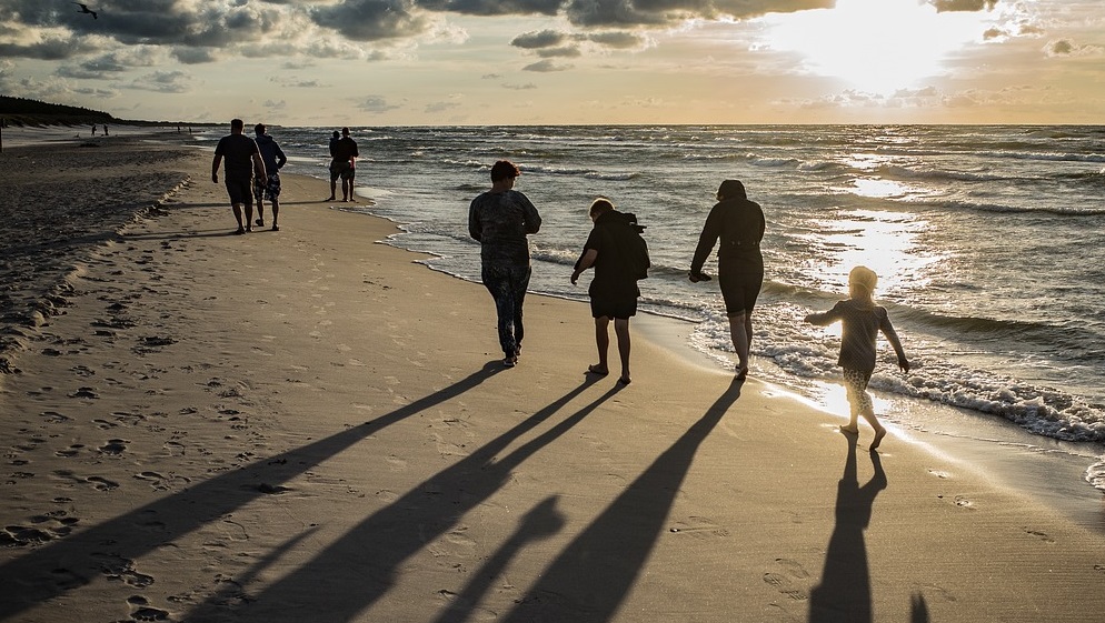 Famille sur la plage