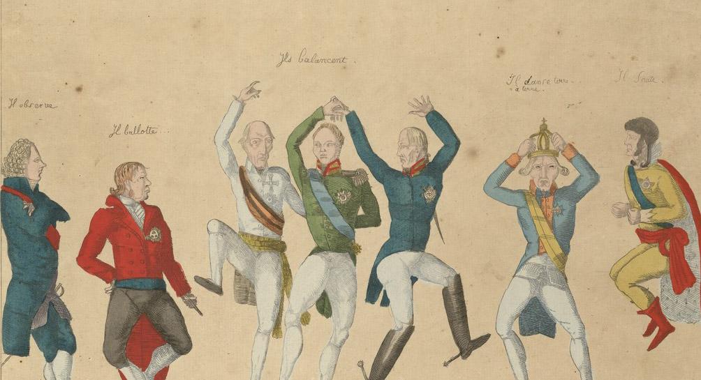 Le Congrès s'amuse, estampe de Forceval