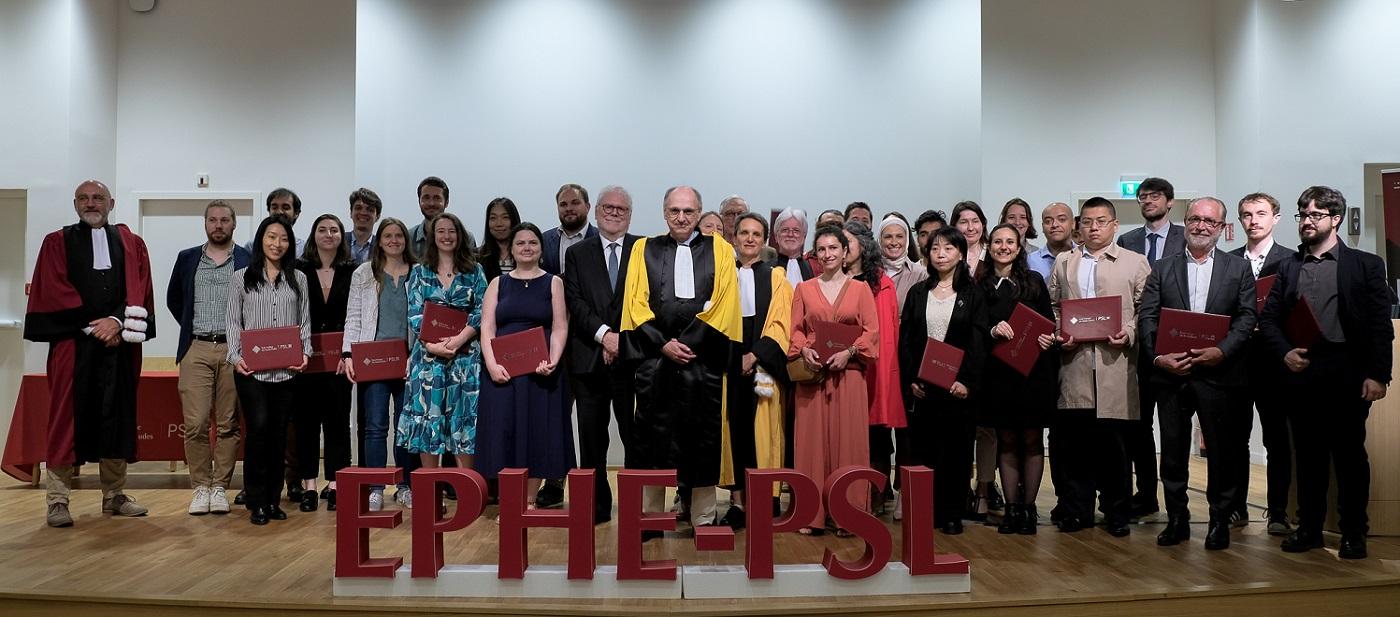 Cérémonie remise de doctorat EPHE-PSL 2024