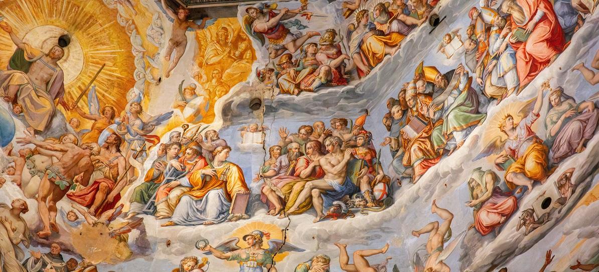 Détail de l'intérieur de la Cattedrale di Santa Maria del Fiore à Florence, Italie