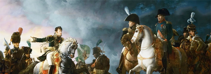 Napoléon à la Bataille d'Austerlitz. Tableau du baron Gérard.