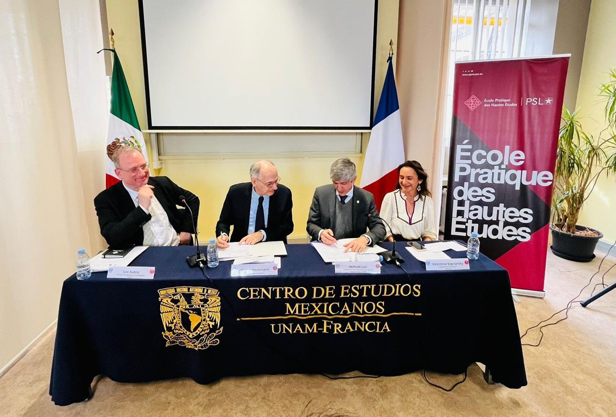 L’EPHE - PSL et l’UNAM signent une convention de coopération internationale
