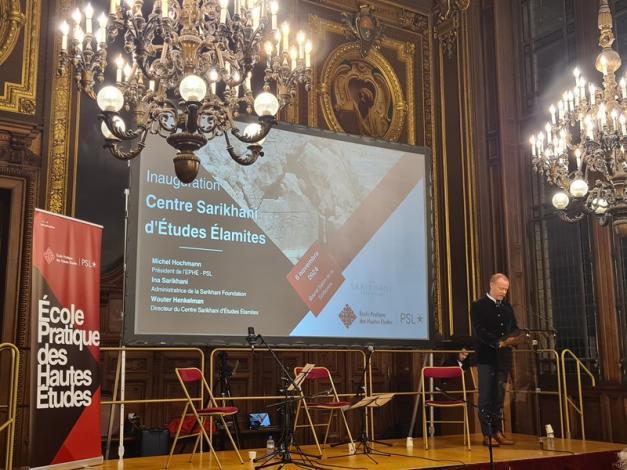 lnauguration du Centre Sarikhani d'études élamites. Grand Salon de la Sorbonne