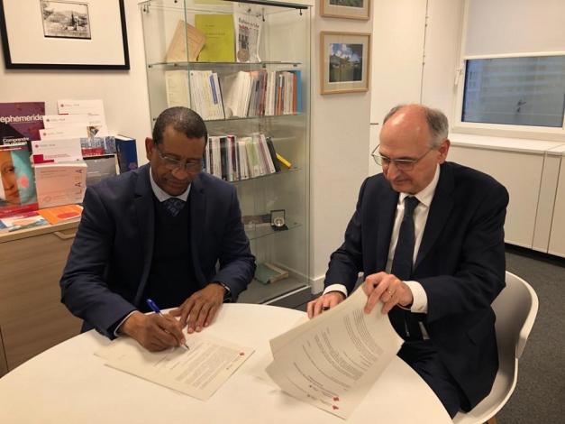 Signature convention EPHE-PSL et  Université Nouakchott