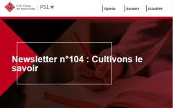 Vignette pour la Newsletter numéro 104