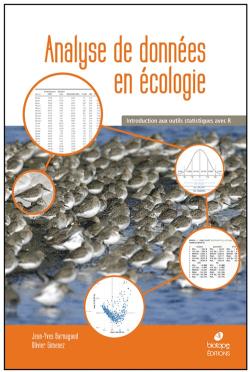 Première de couverture. Analyse de données en écologie