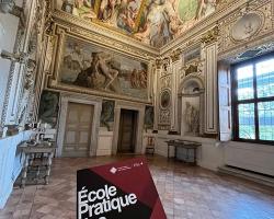 Palais Farnèse. Galerie des Carrache. Tournage EPHE-PSL